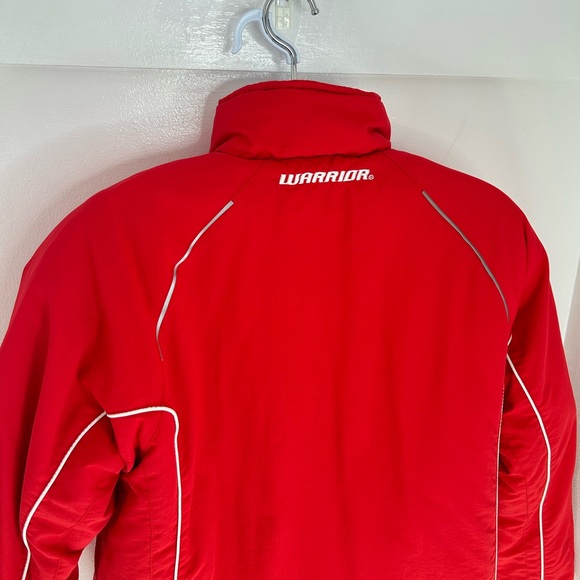 Warrior Düsseldorfer EG DEG Hockey Jacket Size Medium Red Fleece Lined Germany - Picture 9 of 12